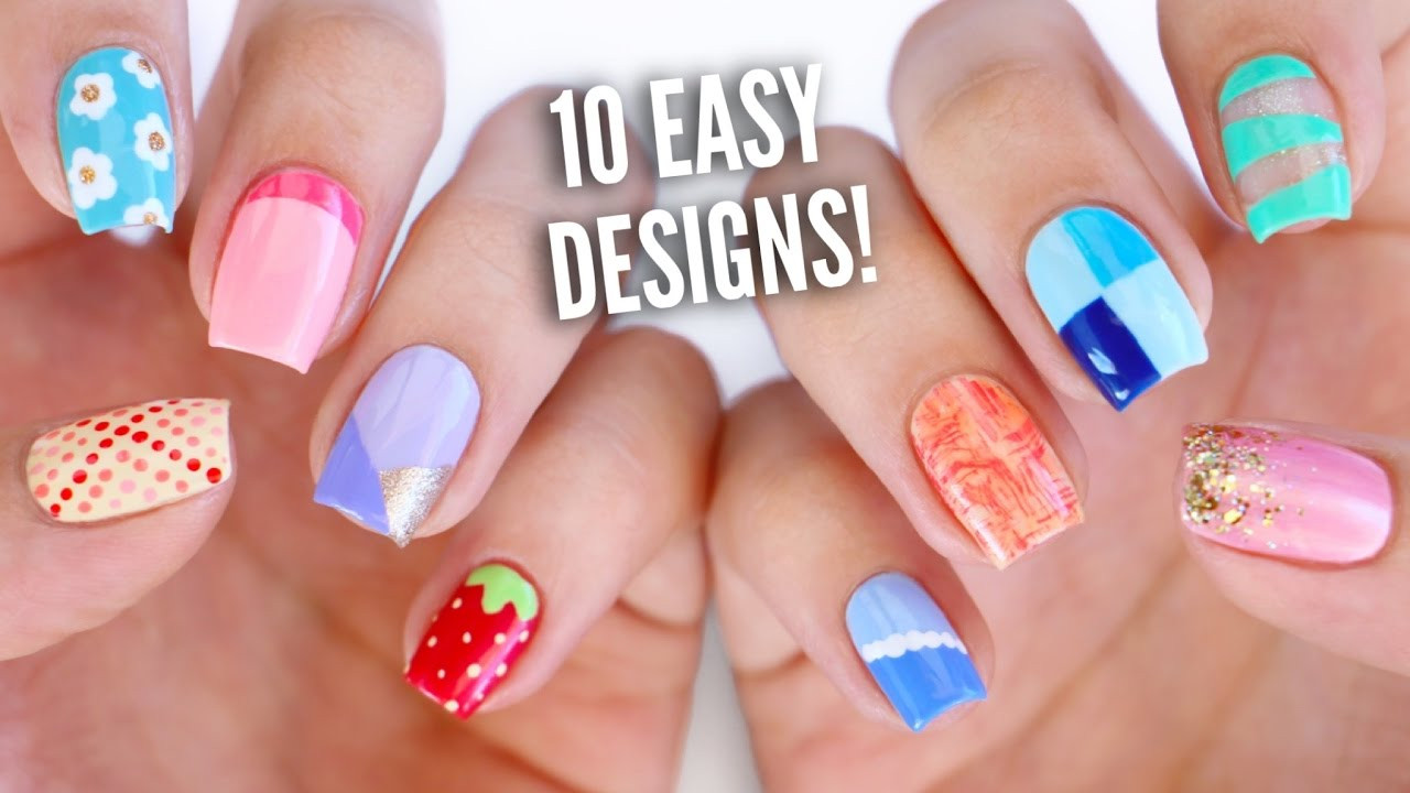 Cute Easy Nail Art
 10 Easy Nail Art Designs for Beginners The Ultimate Guide