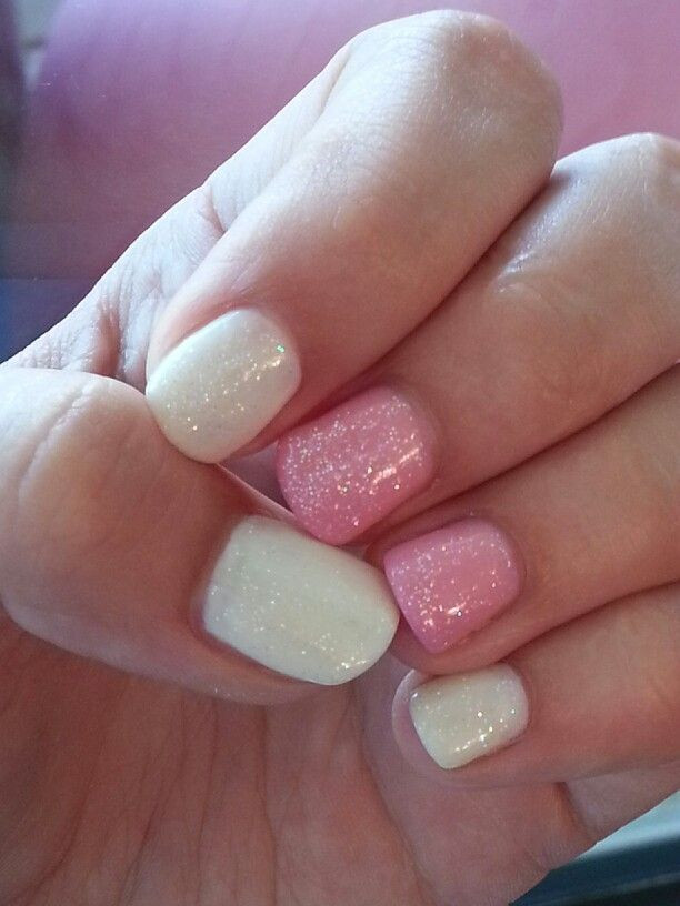 Cute Gel Nail Colors
 Cute gel manicure with sparkels Nails