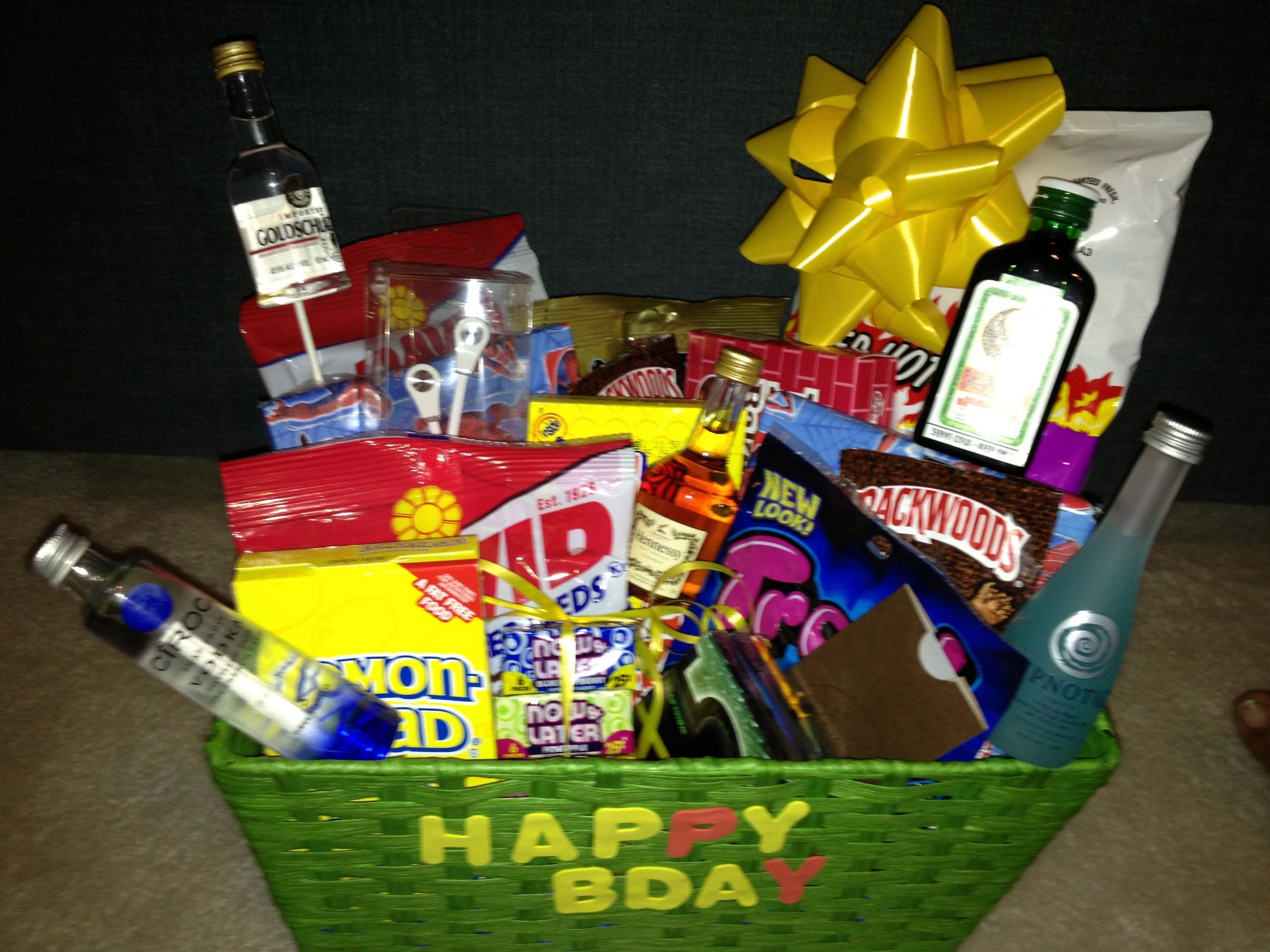 Cute Gift Ideas For Boyfriends Birthday
 Boyfriend birthday t basket