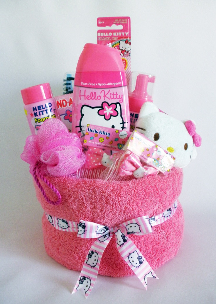 Cute Gift Ideas For Girls
 Hello Kitty Towel Cake for Girls