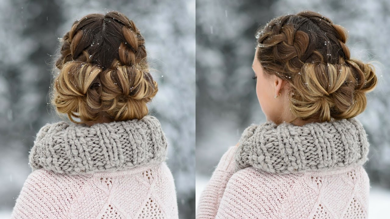 Cute Girl Hairstyles Buns
 Double French Buns