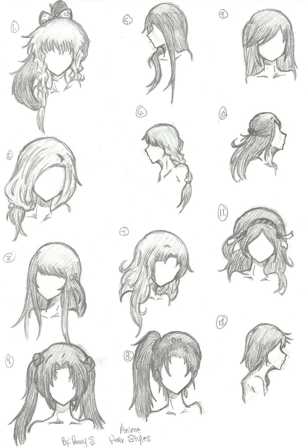 Cute Hairstyles Anime
 Hair Styles 1 12 by animebleach14 on DeviantArt