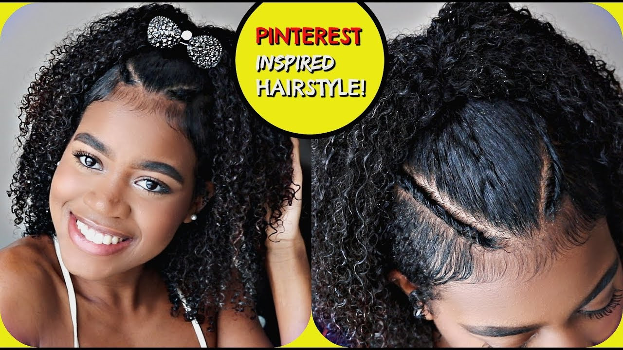 Cute Hairstyles For Naturally Curly Hair
 EASY PINTEREST Inspired Hairstyle for Naturally Curly Hair
