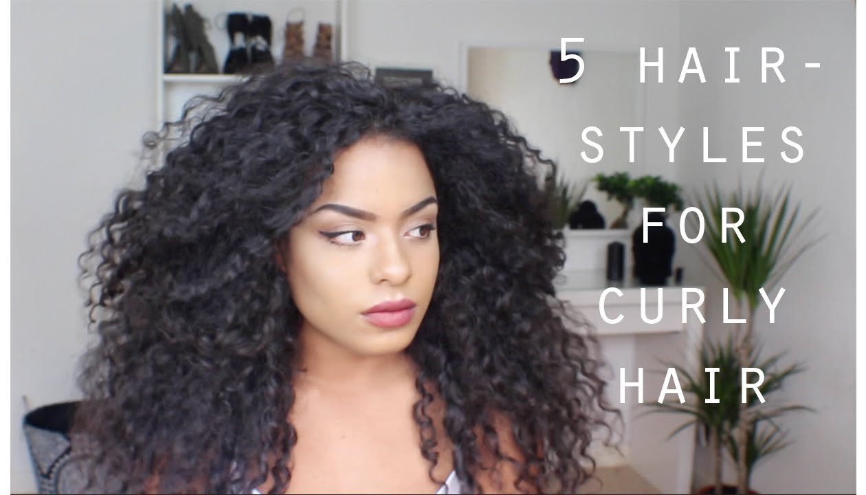 Cute Hairstyles For Wavy Hair
 5 QUICK EASY HAIRSTYLES FOR LONG CURLY HAIR