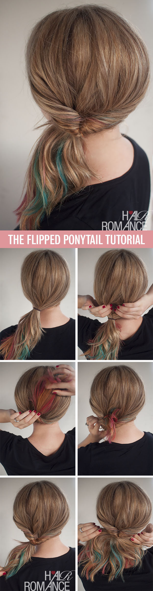 Cute Hairstyles Step By Step
 Get cute hair in less than 1 minute the flipped ponytail