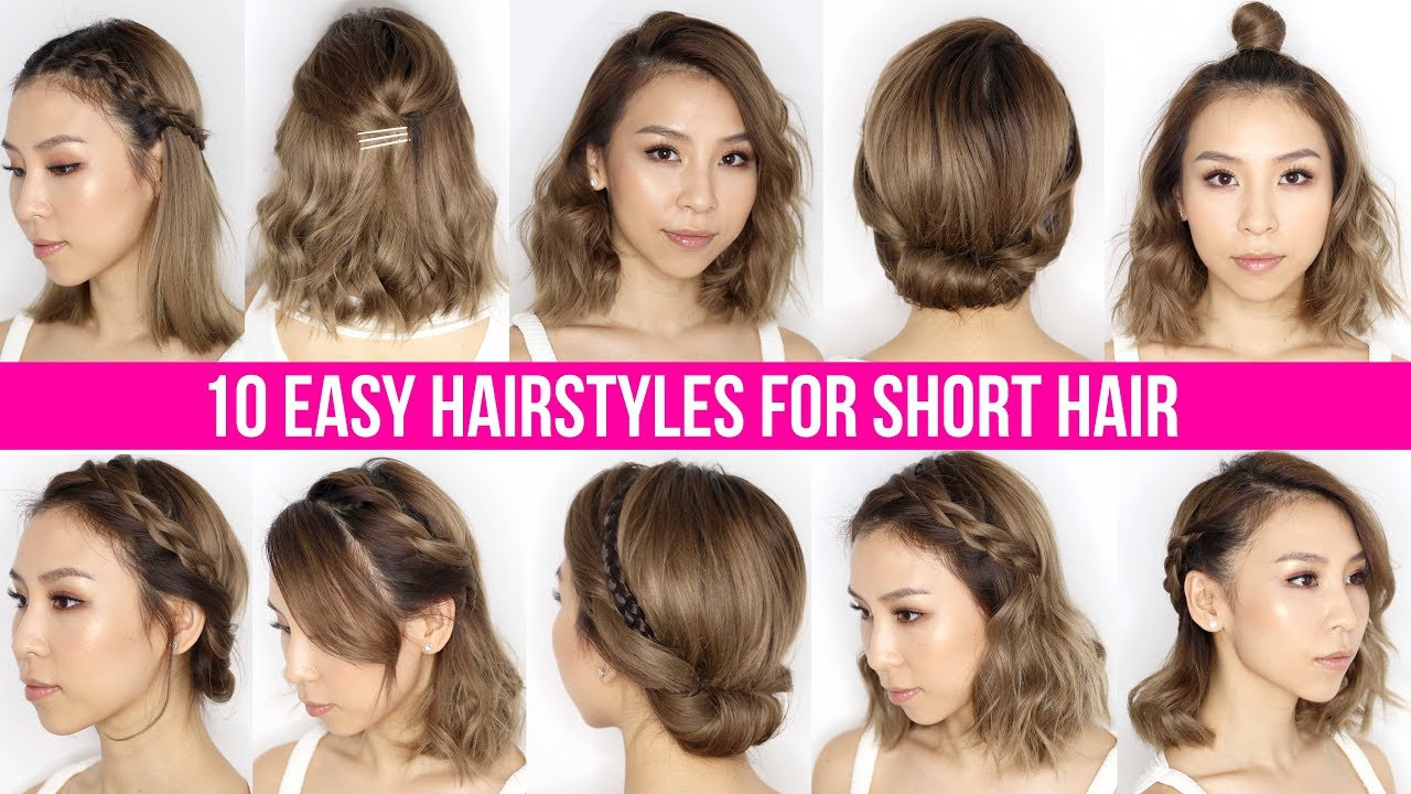 Cute Hairstyles To Do With Short Hair
 10 Easy Ways To Style Short Hair & Long Bob Tina Yong