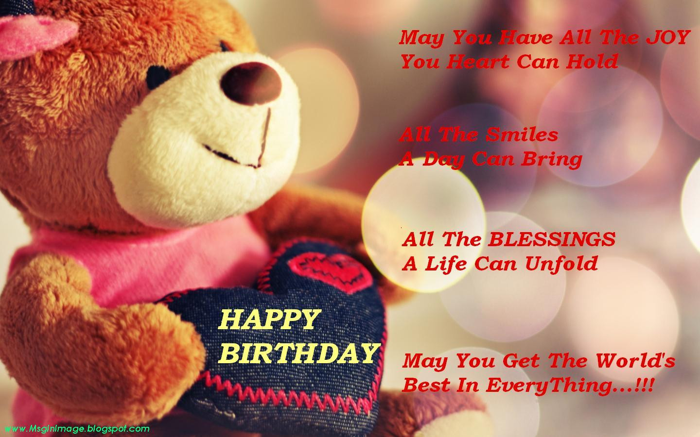 Cute Happy Birthday Quotes
 of Happy Birthday Quotes Message Message In Image