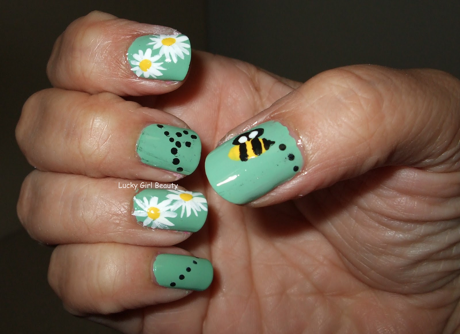 Cute Nail Ideas For Spring
 Lucky Girl Beauty Spring Has Sprung Nail Design