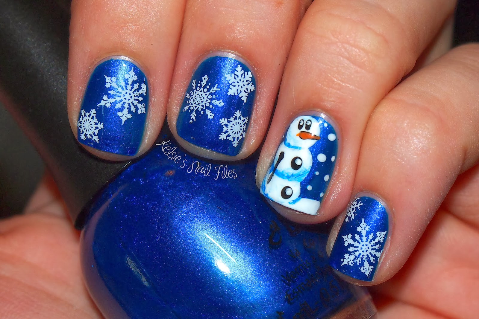 Cute Nail Ideas For Winter
 Cute and long blue nail designs for winter ideas and 20