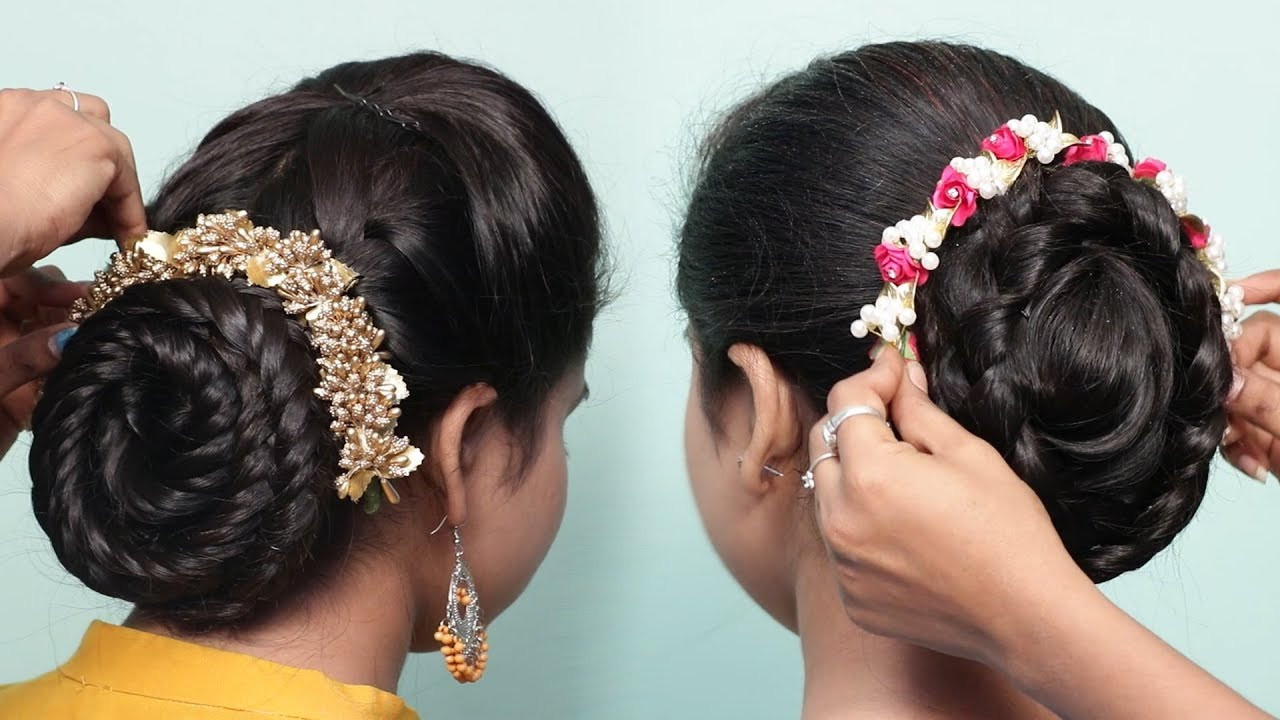 Cute Party Hairstyles
 2 Easy Bun Hairstyles with Trick for Wedding party