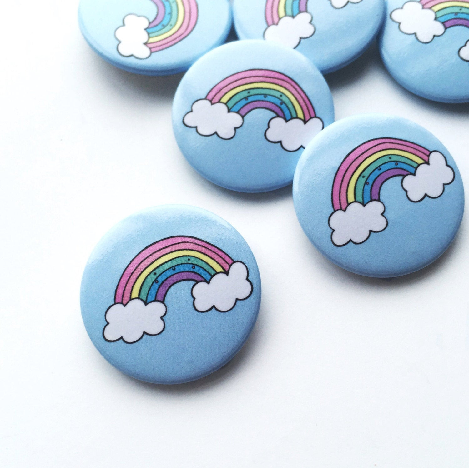 Cute Pins
 Cute Rainbow Pin Button Badge Wedding Favour Patches and Pins