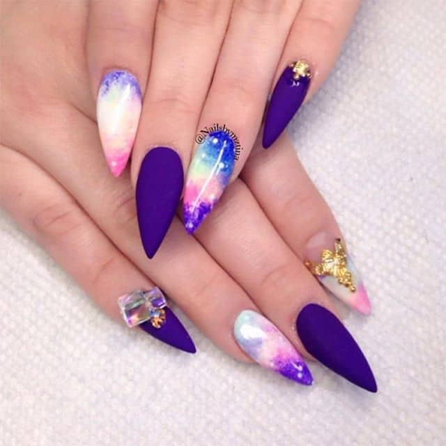 Cute Pointy Nail Designs
 46 Cute Pointy Acrylic Nails that are Fun to Wear in 2019