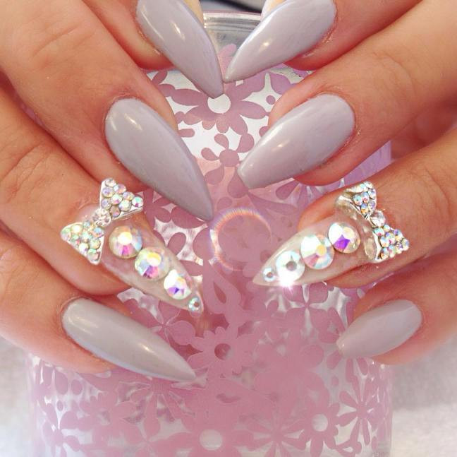 Cute Pointy Nail Designs
 30 Fabulous Pointy Nail Designs To Try Be Modish
