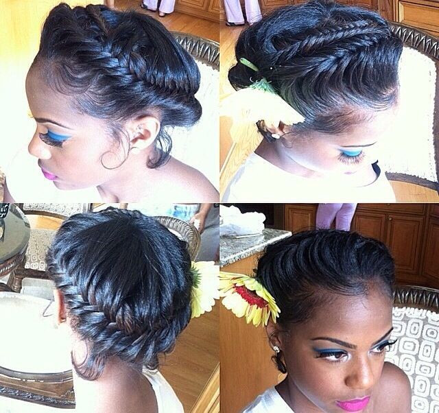 Cute Protective Hairstyles For Relaxed Hair
 258 best images about Relaxed Hairstyles on Pinterest