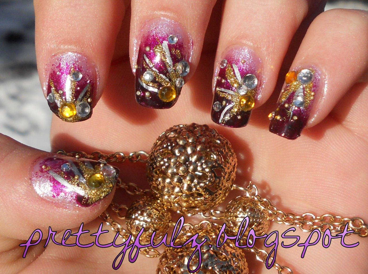 Cute Purple Nail Designs
 Prettyfulz CUTE NAIL ART DESIGN