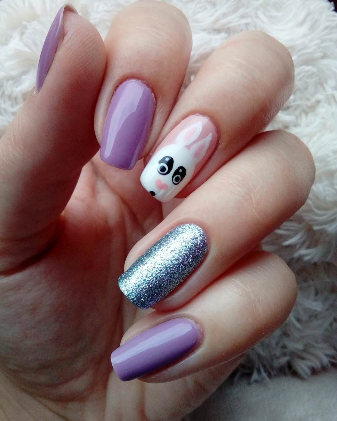 Cute Purple Nail Designs
 28 Funny Acrylic Nail Art Designs Ideas