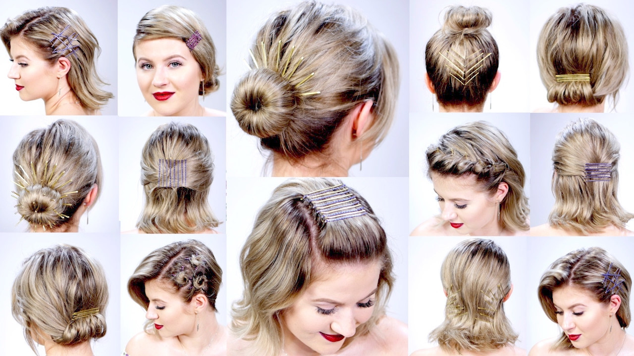 Cute Quick Hairstyles For Short Hair
 11 SUPER EASY HAIRSTYLES WITH BOBBY PINS FOR SHORT HAIR