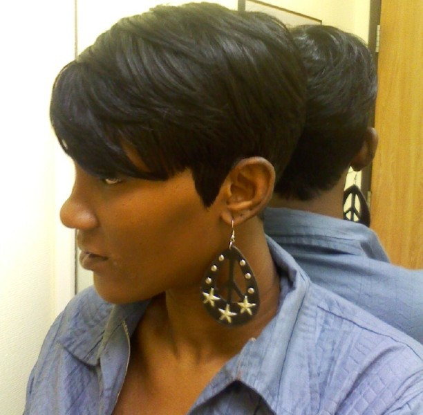 Cute Quick Weave Hairstyles
 Shondra s quick weave hairstyles short side view