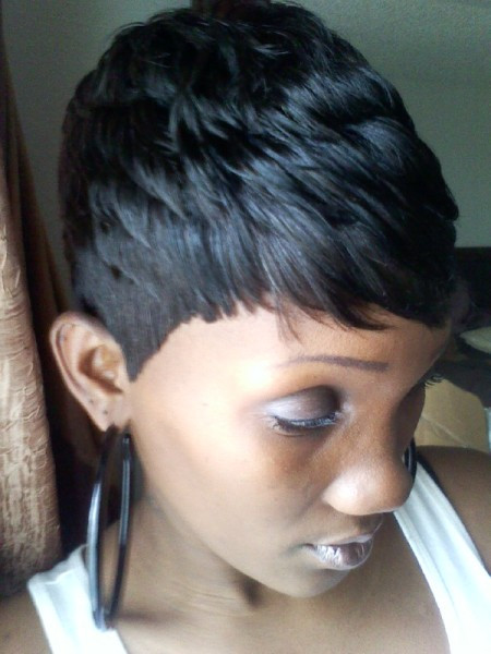Cute Quick Weave Hairstyles
 Shondra s short haircut for black women thirstyroots