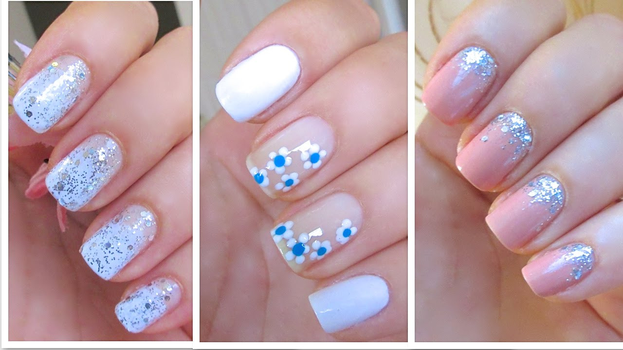Cute Simple Nail Ideas
 3 Cute and Easy Nail Art Designs for New Years