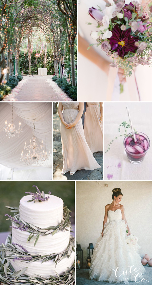 Cute Wedding Colors
 2014 Color of the Year Radiant Orchid Wedding Inspiration