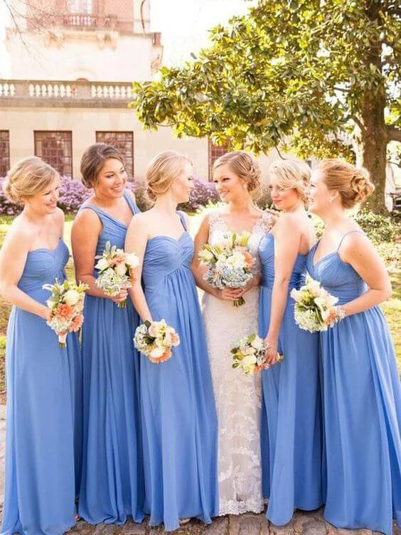 Cute Wedding Colors
 Cute Cornflower Blue and Peach Wedding Color Ideas