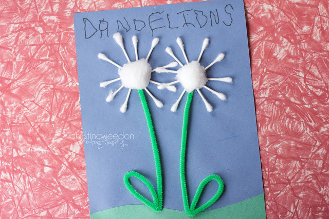 D Crafts For Preschoolers
 Dandelions on the Wall Homeschool The Letter D crafts