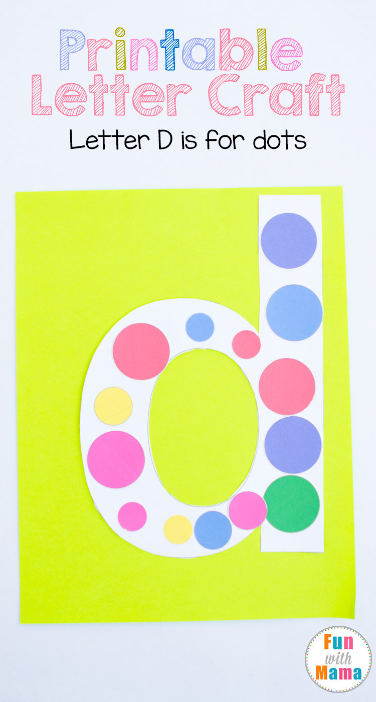 D Crafts For Preschoolers
 Printable Letter D Crafts D is for Dots Fun with Mama