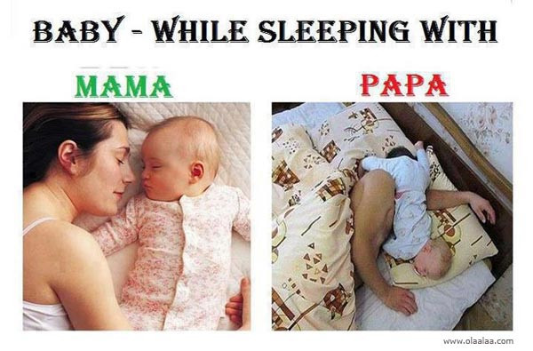 Dad And Baby Quotes
 Funny Sleeping Father Mother Funny Baby s
