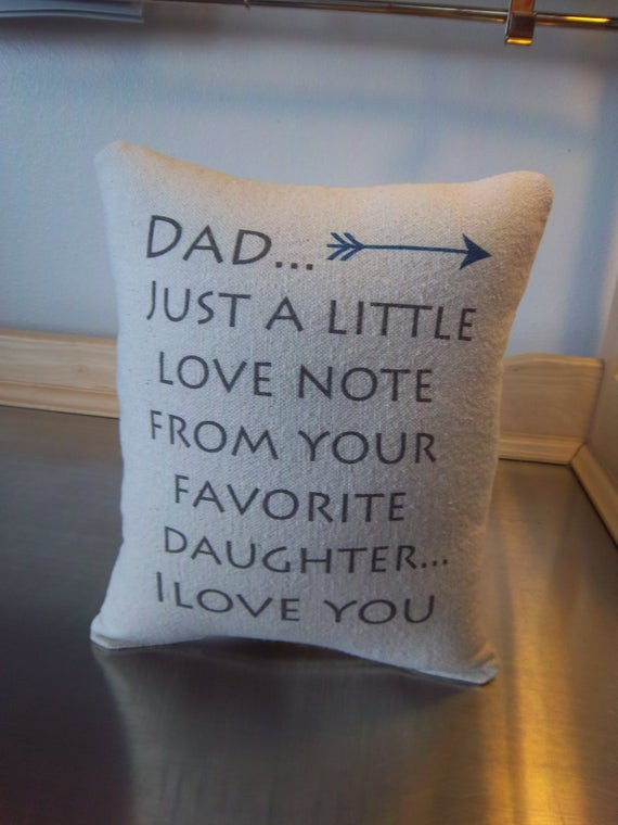 Dad Birthday Gifts From Daughter
 Dad t from daughter pillow best father t from daughter