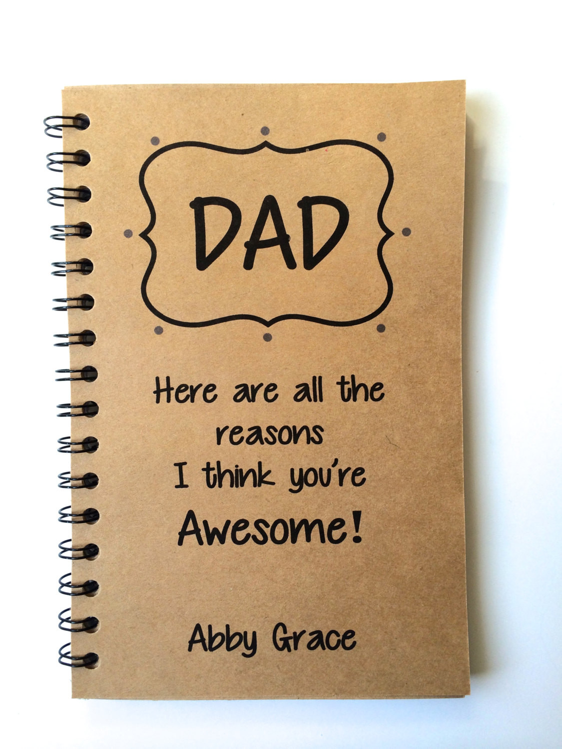 Dad Birthday Gifts From Daughter
 Fathers Day Gift Dad Gift From Daughter From Son Journal