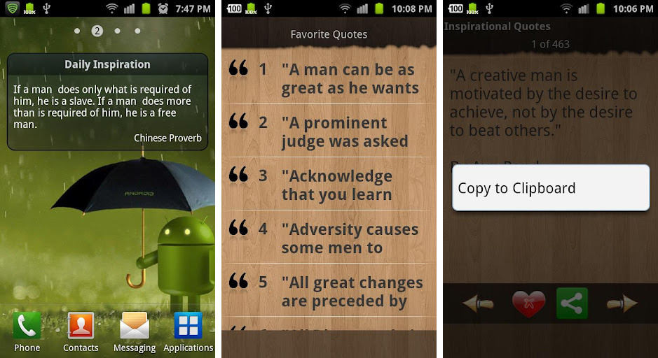 Daily Motivational Quotes App
 Best inspirational and motivational apps for Android
