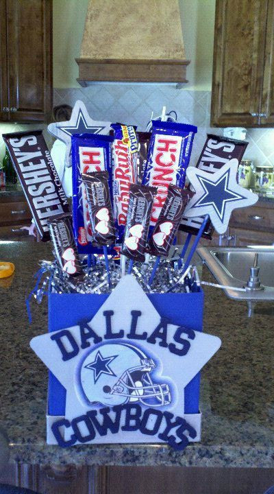 Dallas Cowboys Birthday Gift Ideas
 Dallas Cowboys Candy Bouquet by CraftyPantaloons on Etsy