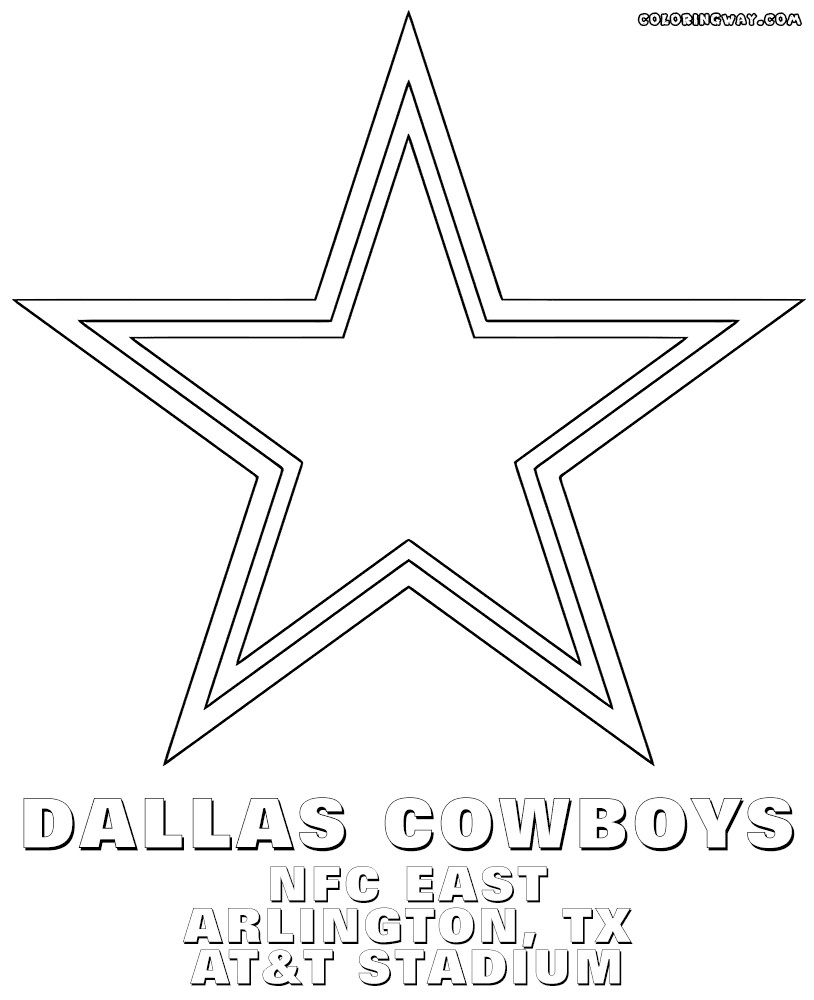 Dallas Cowboys Coloring Book
 NFL logos coloring pages