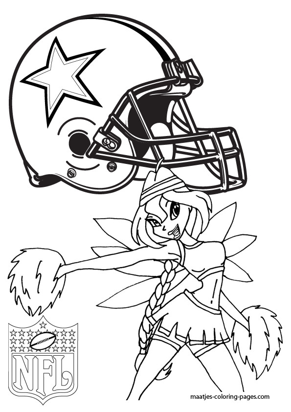Dallas Cowboys Coloring Pages
 Dallas Cowboys Winx Cheerleader Coloring Pages