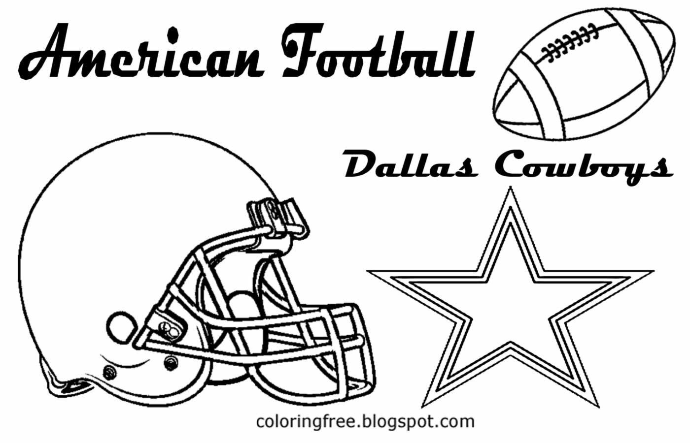 Dallas Cowboys Coloring Sheet
 Free Coloring Pages Printable To Color Kids
