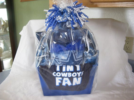 Dallas Cowboys Gift Basket Ideas
 Items similar to Dallas Cowboy Baby Gift Basket Blanket