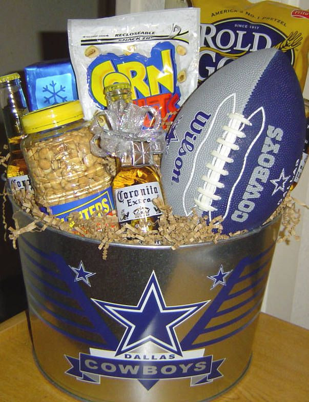 Dallas Cowboys Gift Basket Ideas
 Cowboys Fan t bucket audjiefied