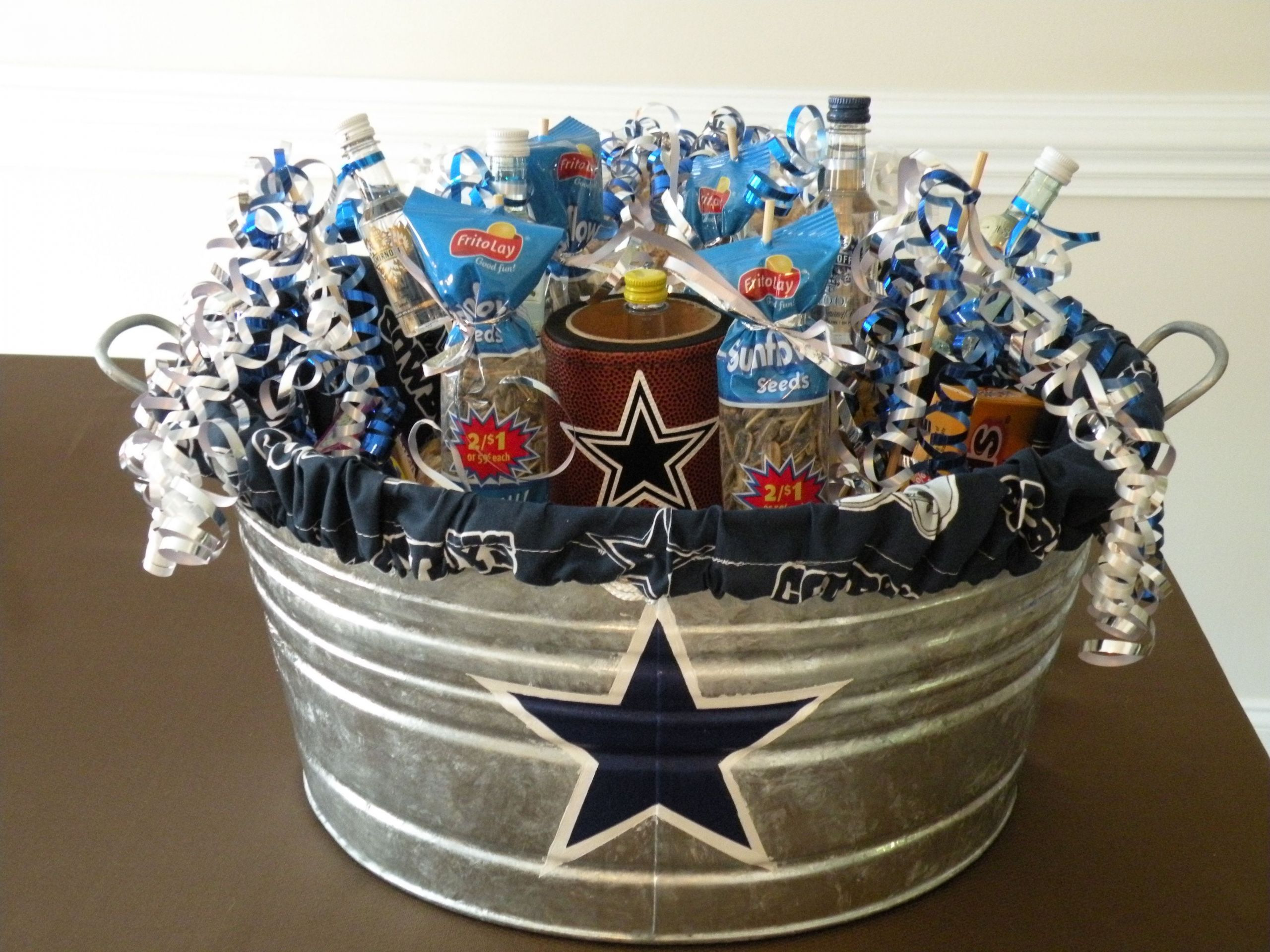 Dallas Cowboys Gift Basket Ideas
 Husband s Dallas Cowboys birthday t filled with big boy