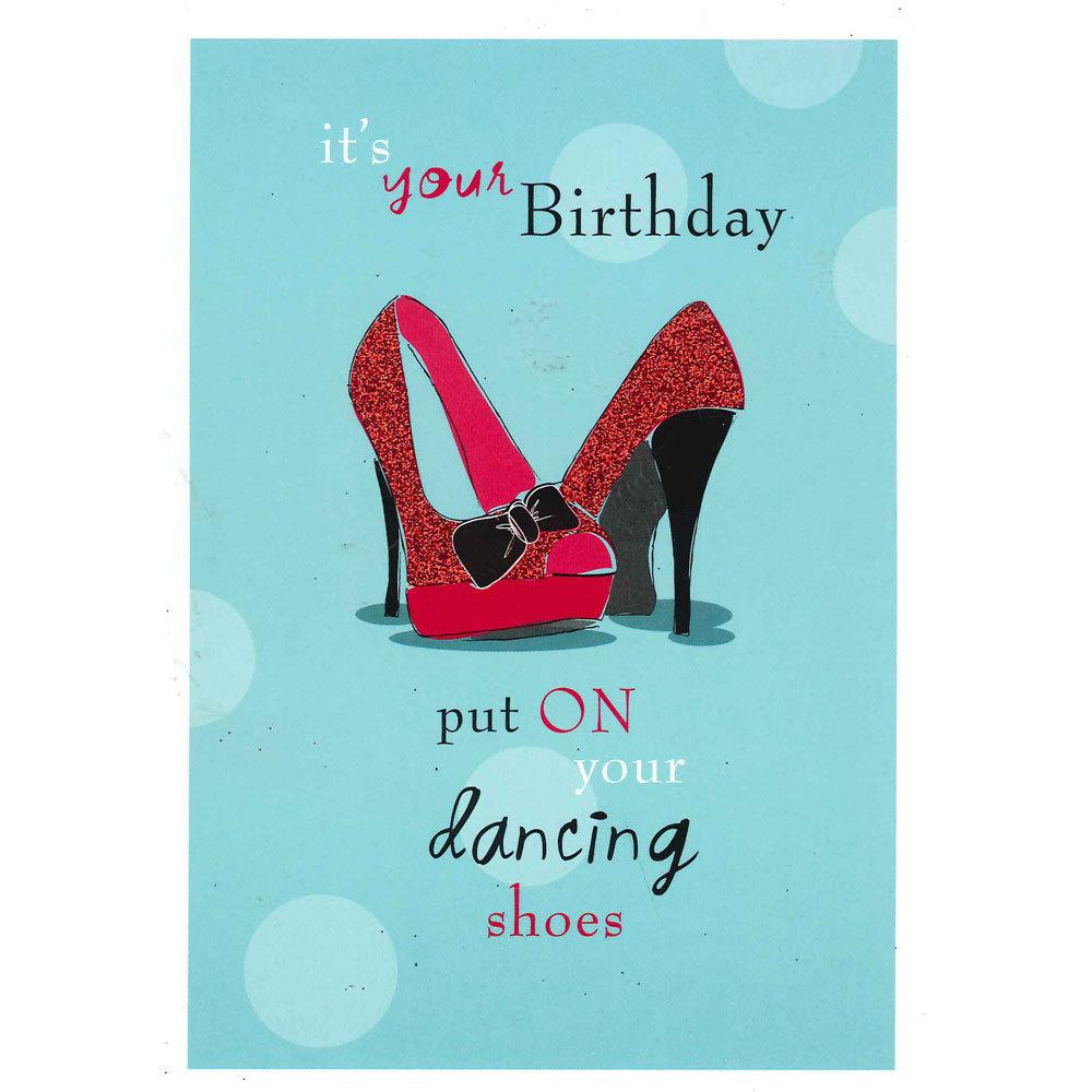 Dancing Birthday Card
 Paper Place Dancing Shoes Birthday Card