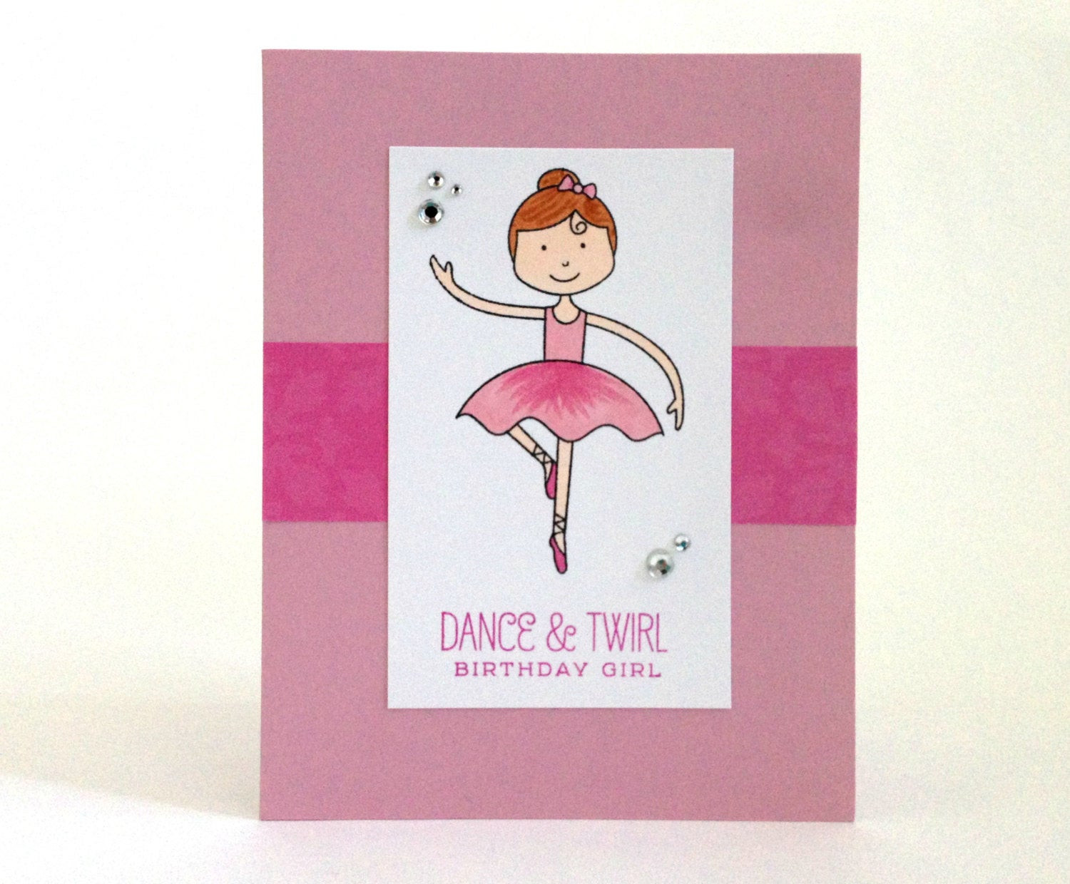 Dancing Birthday Card
 Dance Birthday Card Ballerina Birthday Card by MyPrettyPaper