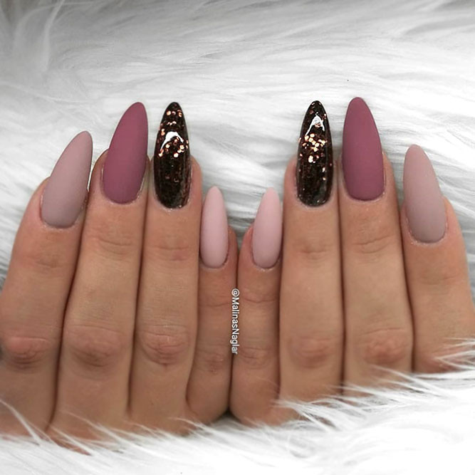Dark Color Nail Designs
 Mauve Color Nails For The Exquisite Look