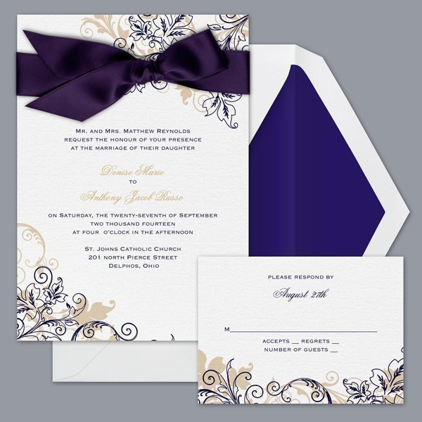 David Bridal Wedding Invitations
 DB51G3L wedding invitation