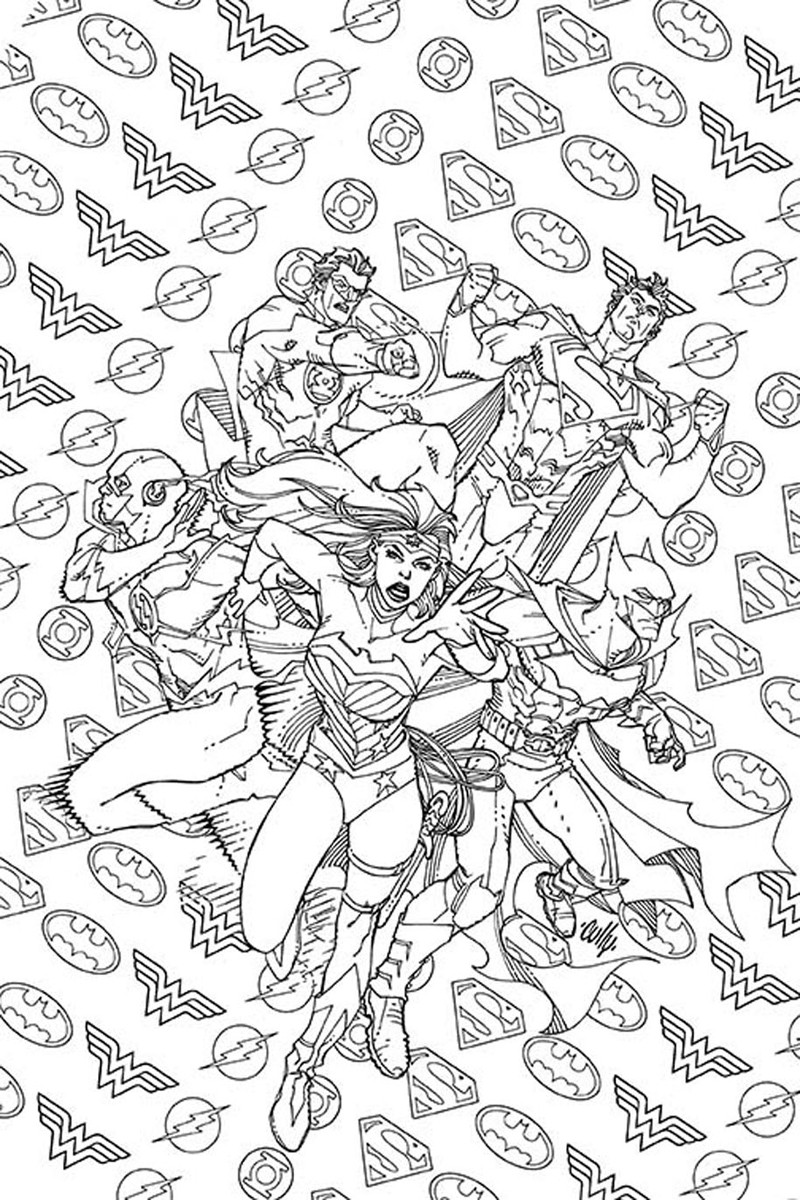 Dc Adult Coloring Book
 Variant Covers