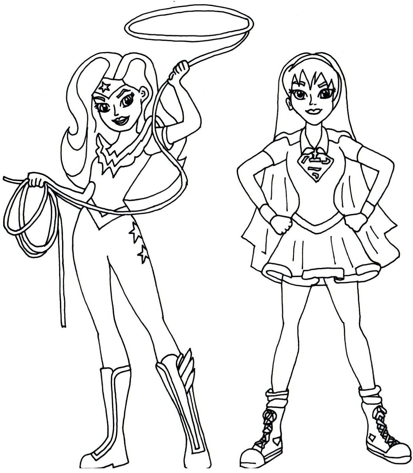 Dc Girls Coloring Pages
 Dc Superhero Girl Coloring Pages at GetColorings