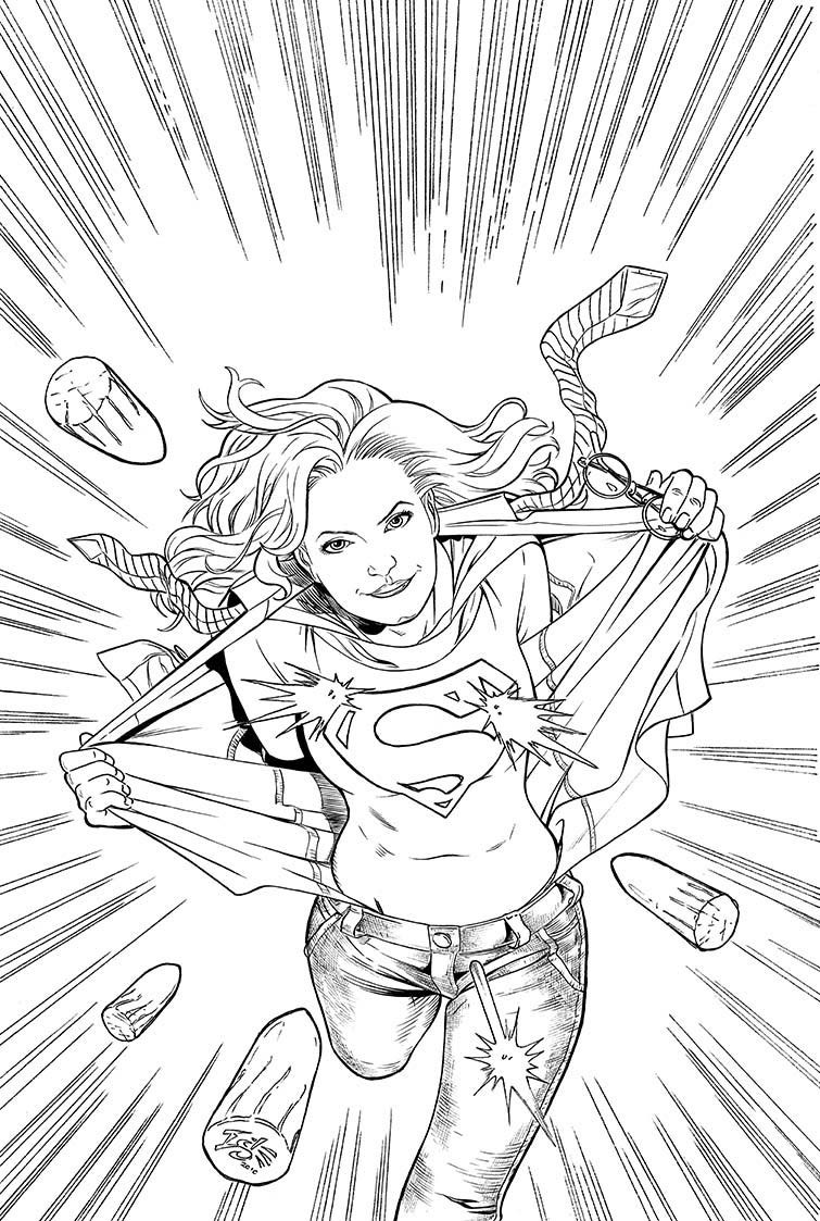 Dc Girls Coloring Pages
 Coloring DC Supergirl
