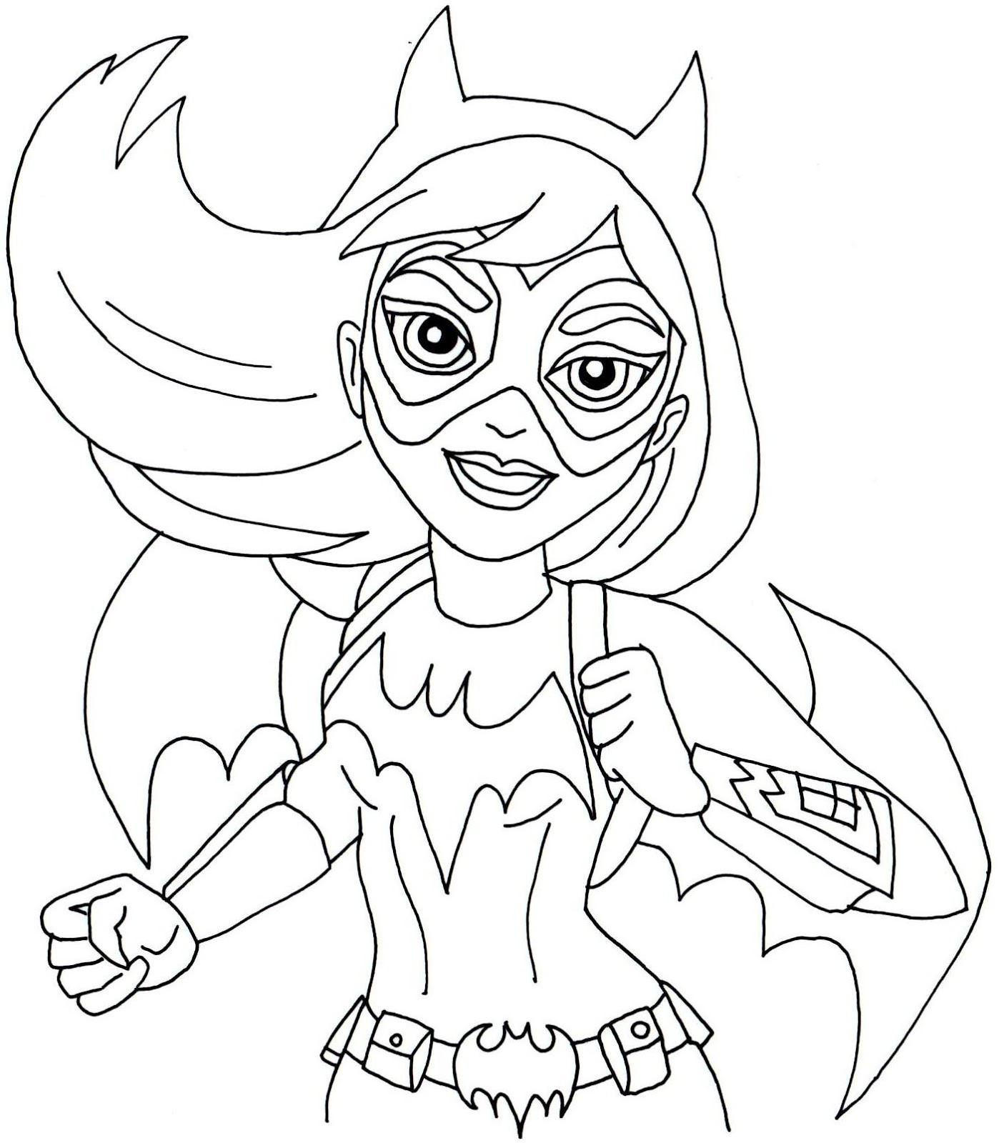 Dc Super Hero Girls Coloring Pages
 Free Printable Super Hero High Coloring Pages Batgirl