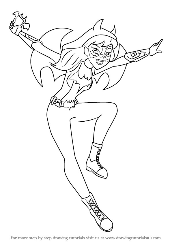 Dc Super Hero Girls Coloring Pages
 Learn How to Draw Batgirl from DC Super Hero Girls DC