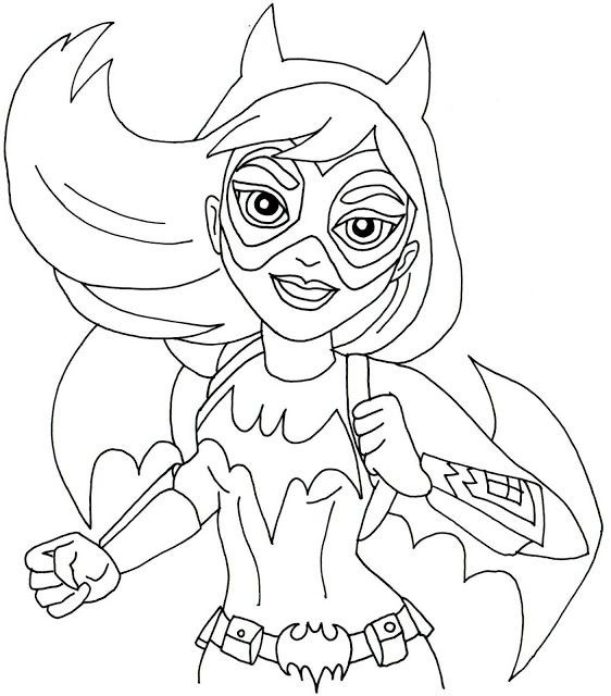 Dc Superhero Girls Coloring Book
 Free Printable Batgirl Super Hero High Coloring Page
