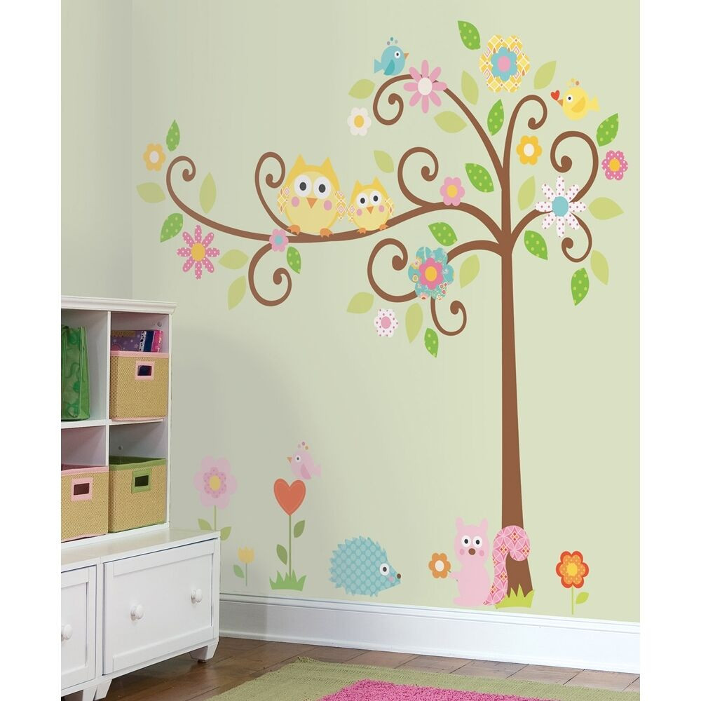 Decals For Kids Room
 New Giant SCROLL TREE WALL DECALS Baby Nursery Stickers